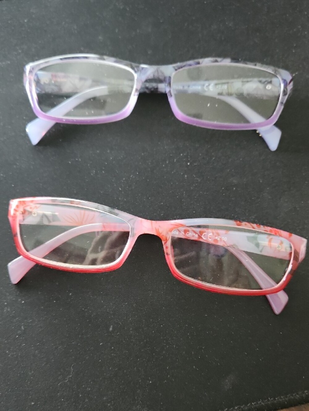 NEW Women Reading Glasses 2 Pairs Ladies Fashion Spring Hinge Sides Readers 2.0